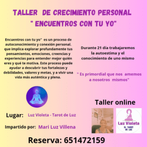 TALLER DE CRECIMIENTO PERSONAL